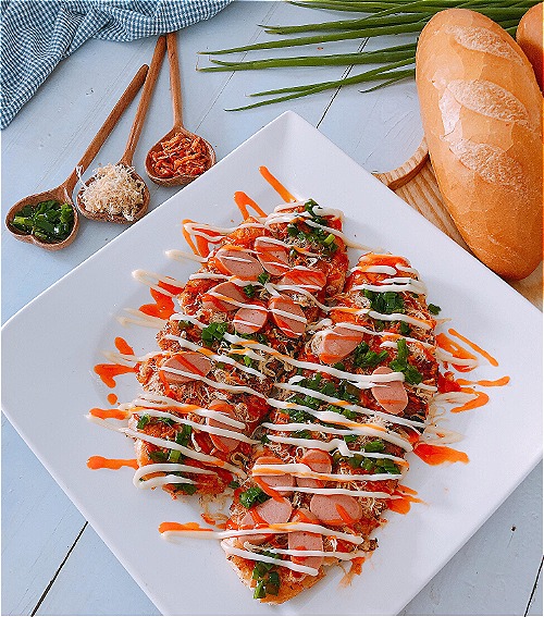 Bánh mì nướng sa tế bơ cho bữa sáng