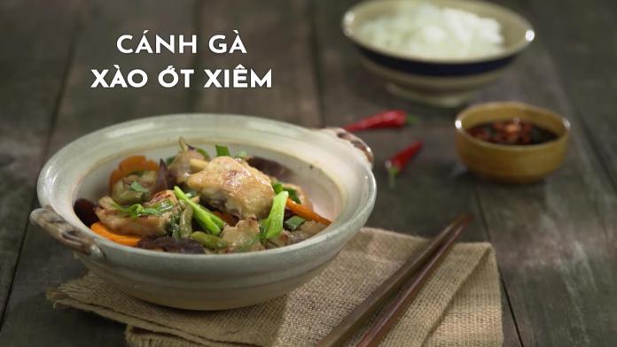 Cánh gà xào ớt xiêm