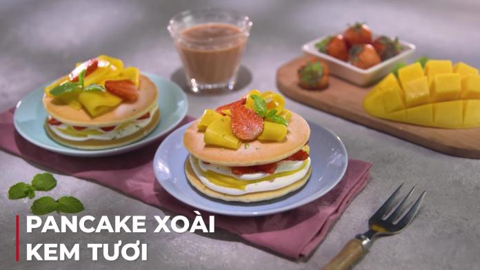 Pancake xoài kem tươi